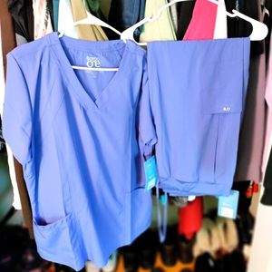 Barco One SCRUB SET, TOP & PANTS XL, LIGHT BLUE, (HOSPITAL BLUE)